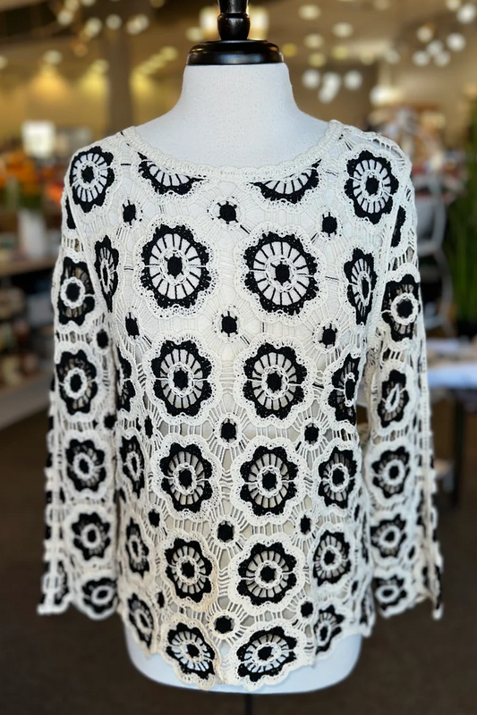 Long Sleeve Lace Top