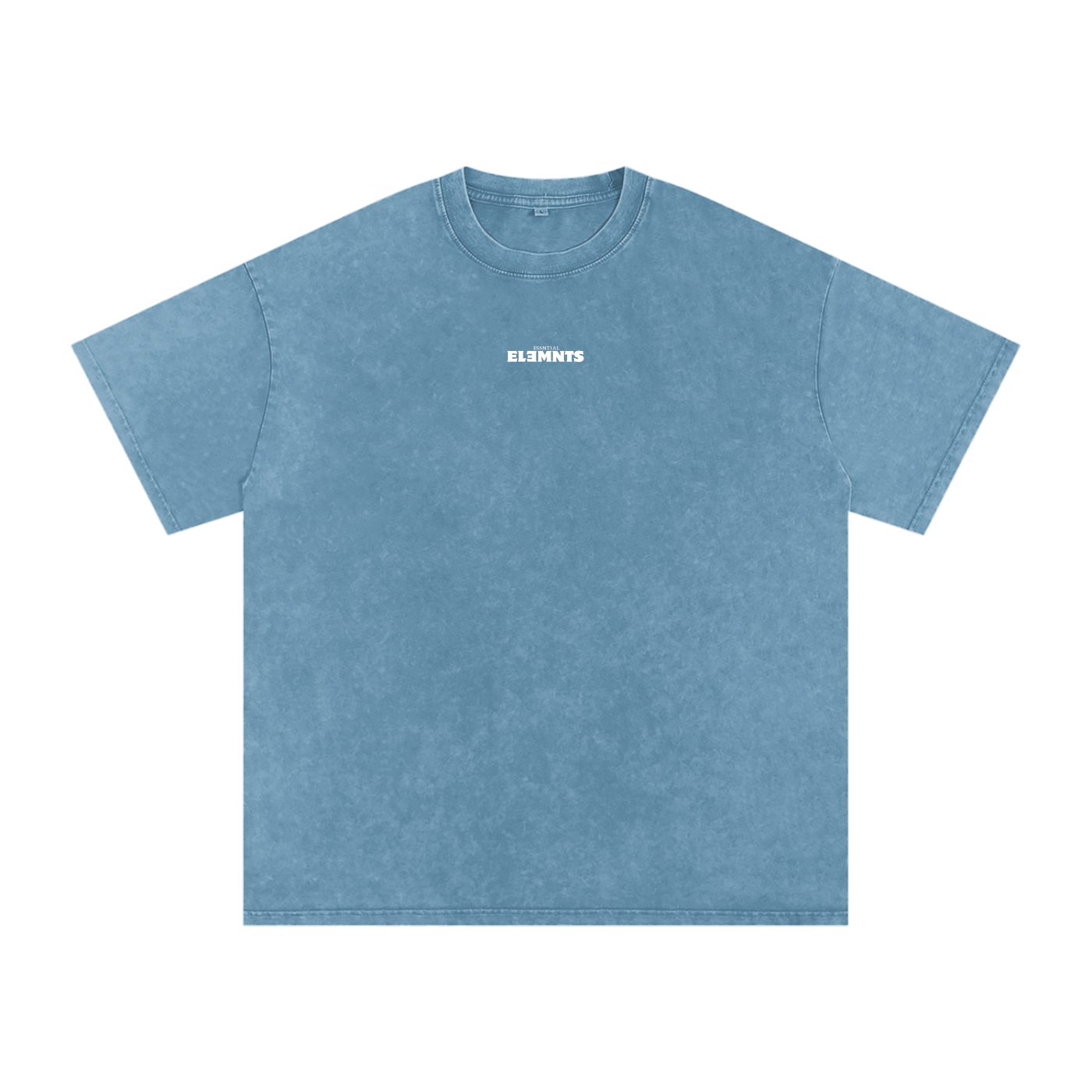 ESSNTIAL ELEMNTS Unisex 250G Acid Wash Oversize Tee