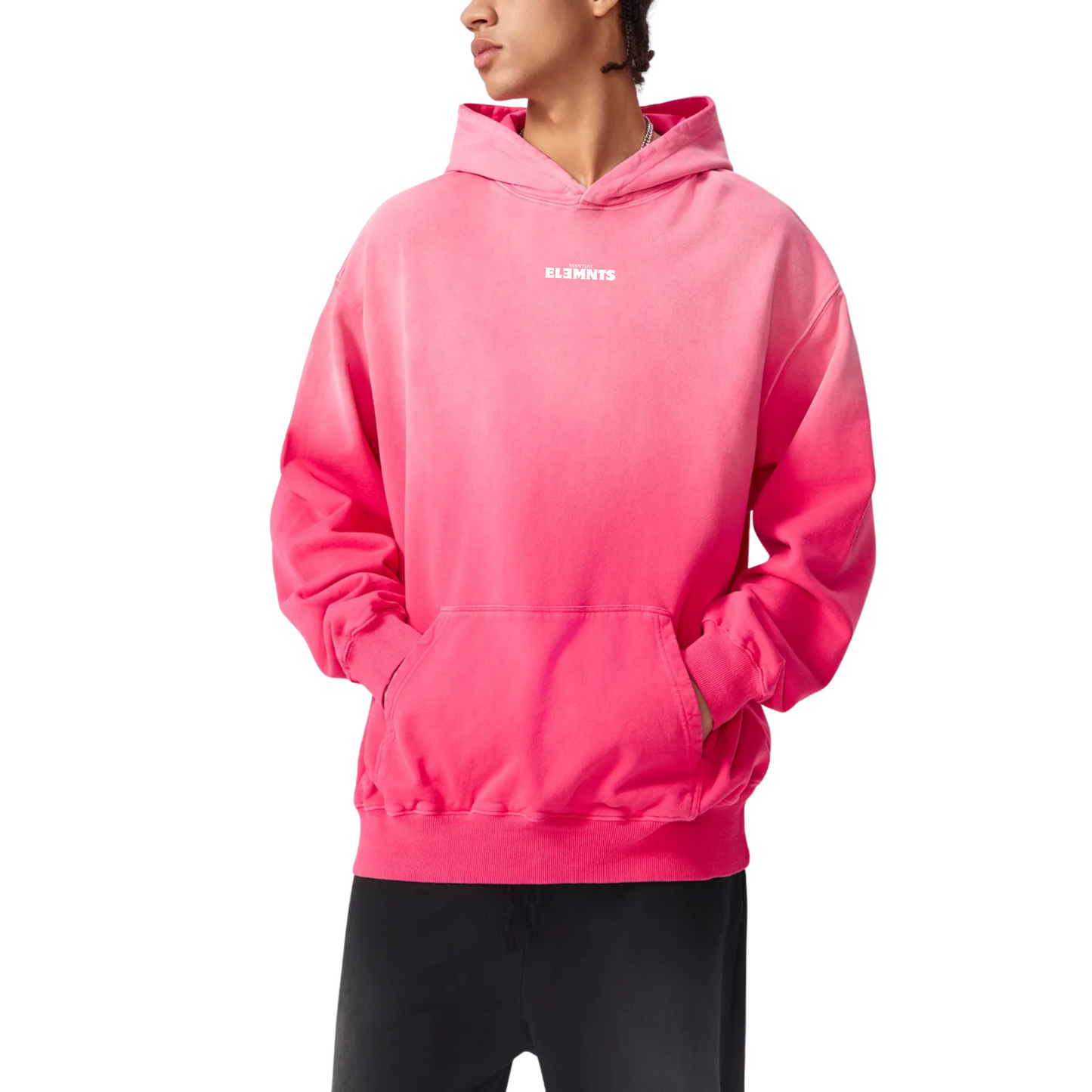 ESSNTIAL ELEMNTS Unisex 400G Faded Wash Hoodie