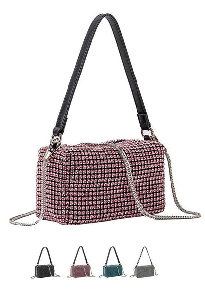 Rhinestone Bag Chain Evening  Shoulder Purse
