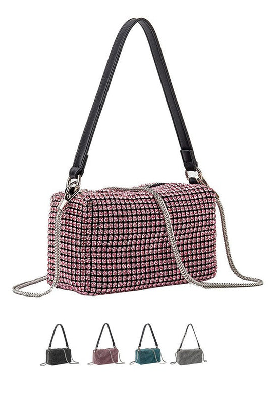 Rhinestone Bag Chain Evening  Shoulder Purse