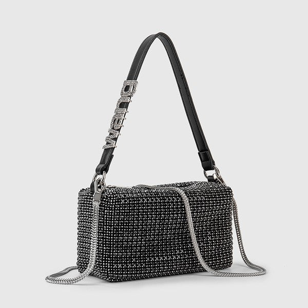 Rhinestone Bag Chain Evening  Shoulder Purse