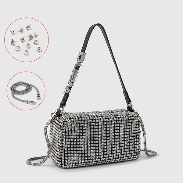 Rhinestone Bag Chain Evening  Shoulder Purse