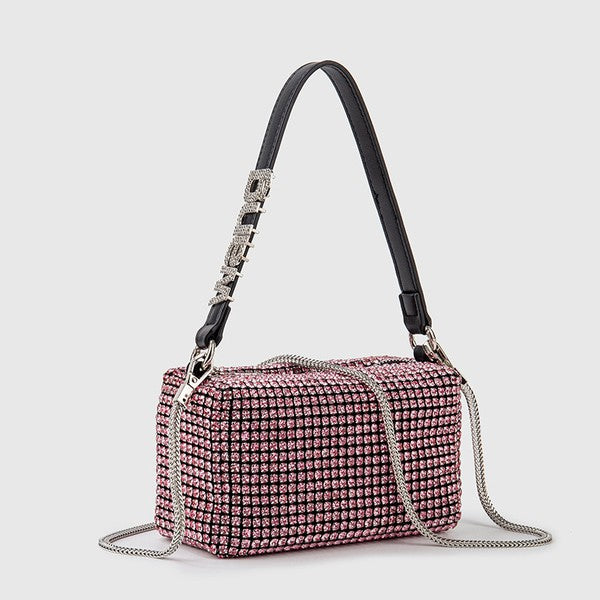 Rhinestone Bag Chain Evening  Shoulder Purse