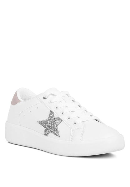 Starry Glitter Star Detail Sneakers