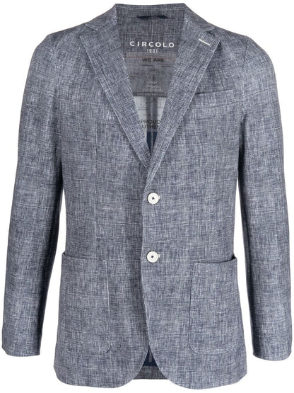 Circolo 1901 stretch-cotton single-breasted blazer