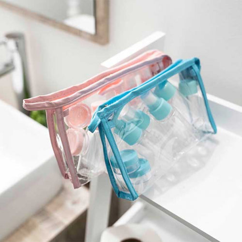 Refillable Portable Travel Bottles Toiletry Case