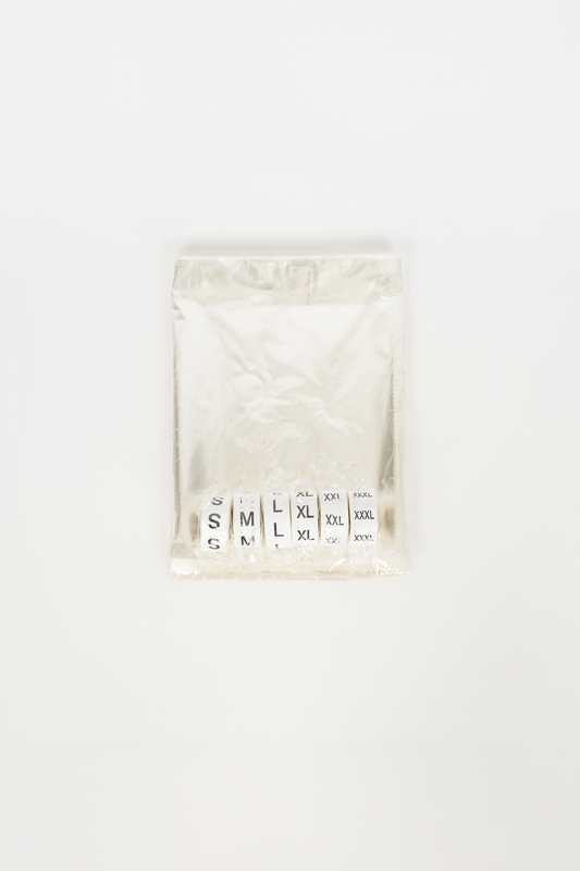 Poly Bag and Size Sticker Set