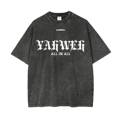 ESSNTIAL ELEMNTS Acid Wash Unisex Oversize Tee