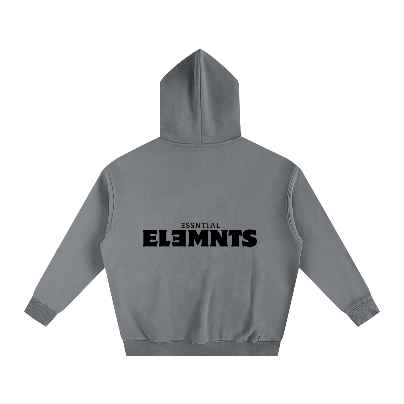 ESSNTIAL ELEMNTS Unisex 350G OS Solid Color Fleeced Hoodie