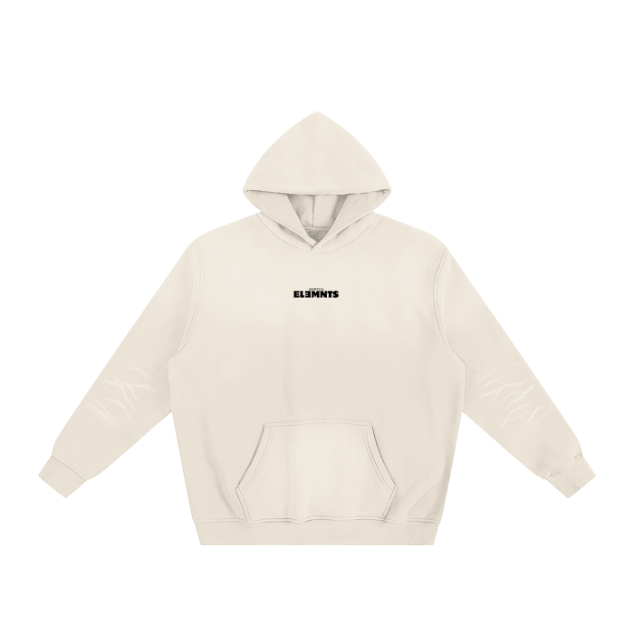 ESSNTIAL ELEMNTS Unisex 375G Faded Wash Fleece Hoodie
