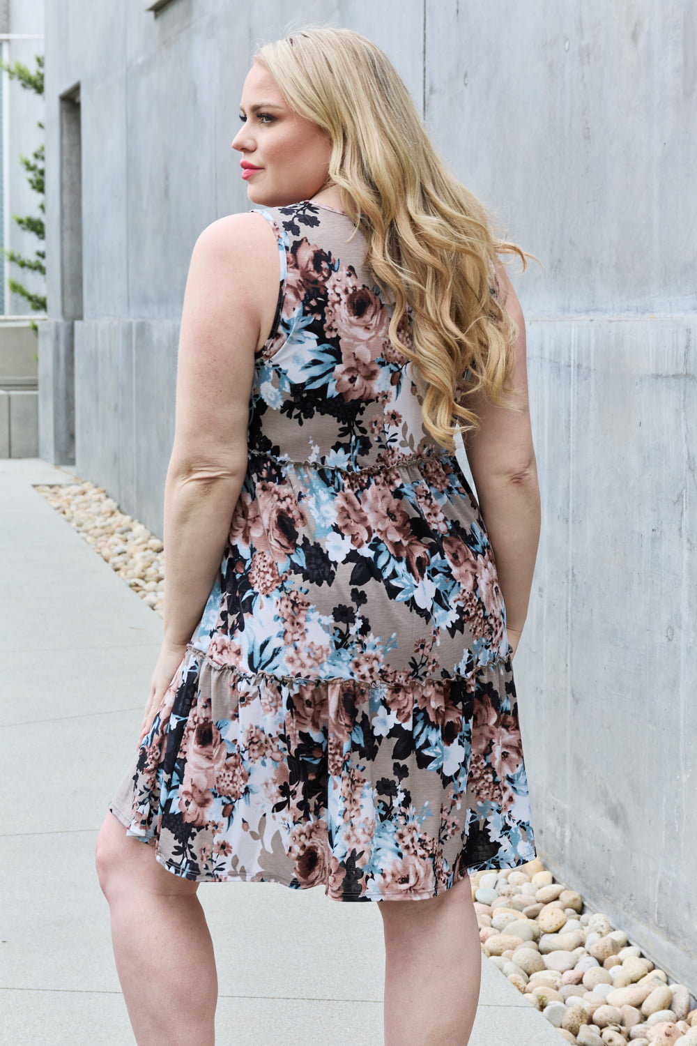 Heimish Fell in Love Full Size Floral Sleeveless Dress