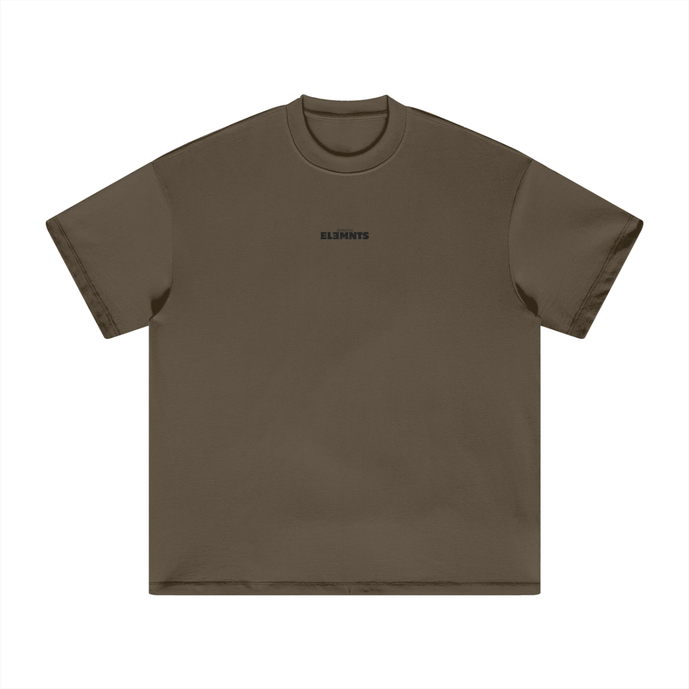 ESSNTIAL ELEMNTS Unisex HW Earth Tone Loose Tee