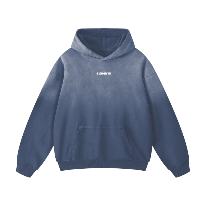 ESSNTIAL ELEMNTS Unisex 400G Faded Wash Hoodie