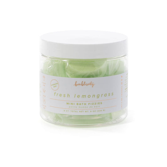 Mini Bath Fizzies (8 Pc) - Fresh Lemongrass