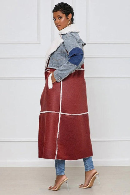 SEXY FAHION DENIM COATS