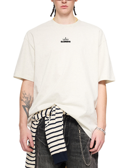 ESSNTIAL ELEMNTS Unisex 190G Sueded Premium Cotton Tee