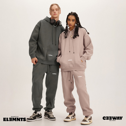 ESSNTIAL ELEMNTS Unisex 345G Fleece Loose Joggers