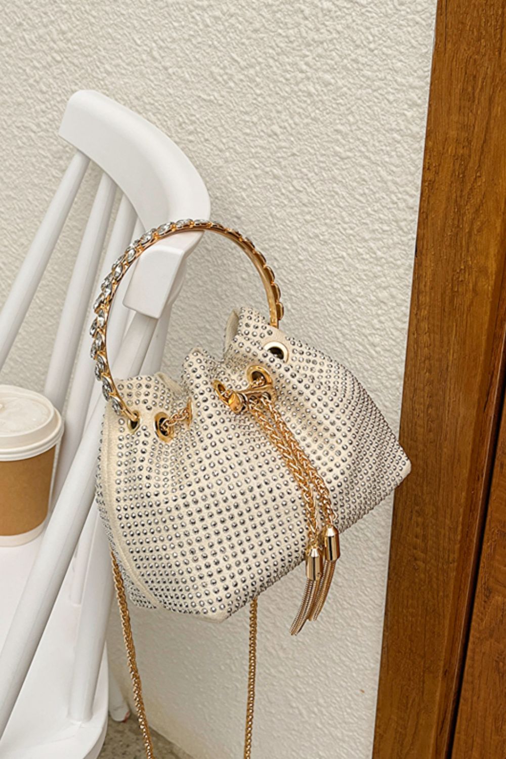 Glitter PVC Small Bucket Bag