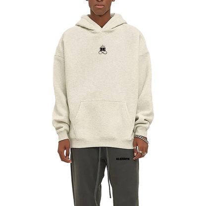 ESSNTIAL ELEMNTS Unisex 350G OS Solid Color Fleeced Hoodie