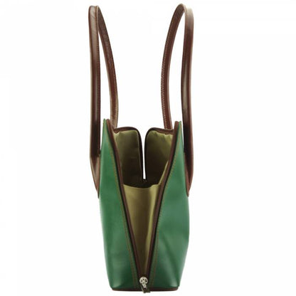Staci Leather Shoulder Bag
