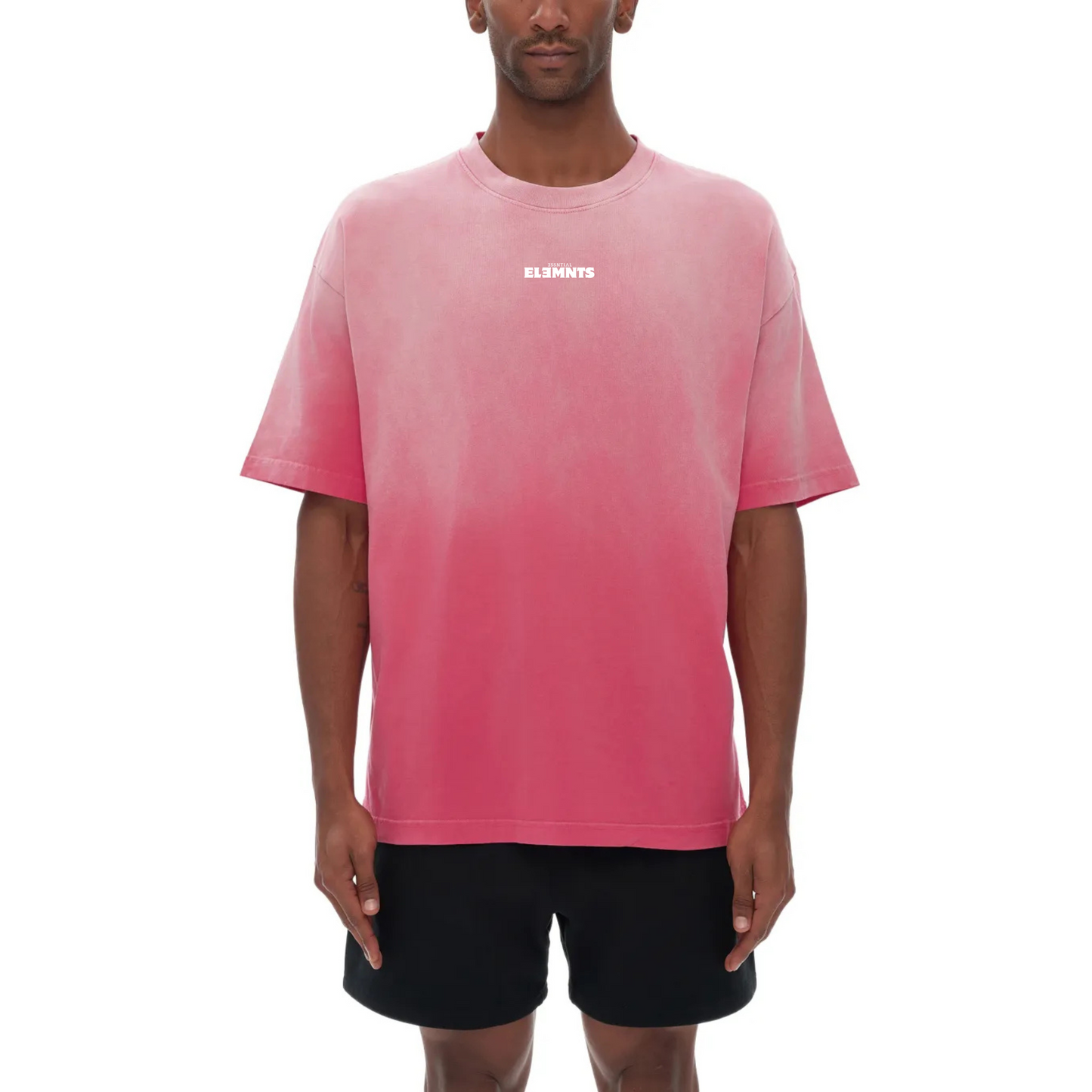 ESSNTIAL ELEMNTS Unisex Classic Wash Fade Gradient Tee