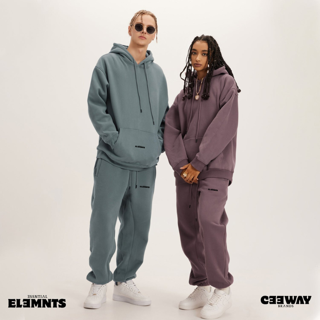ESSNTIAL ELEMNTS Unisex 345G Fleece Loose Joggers
