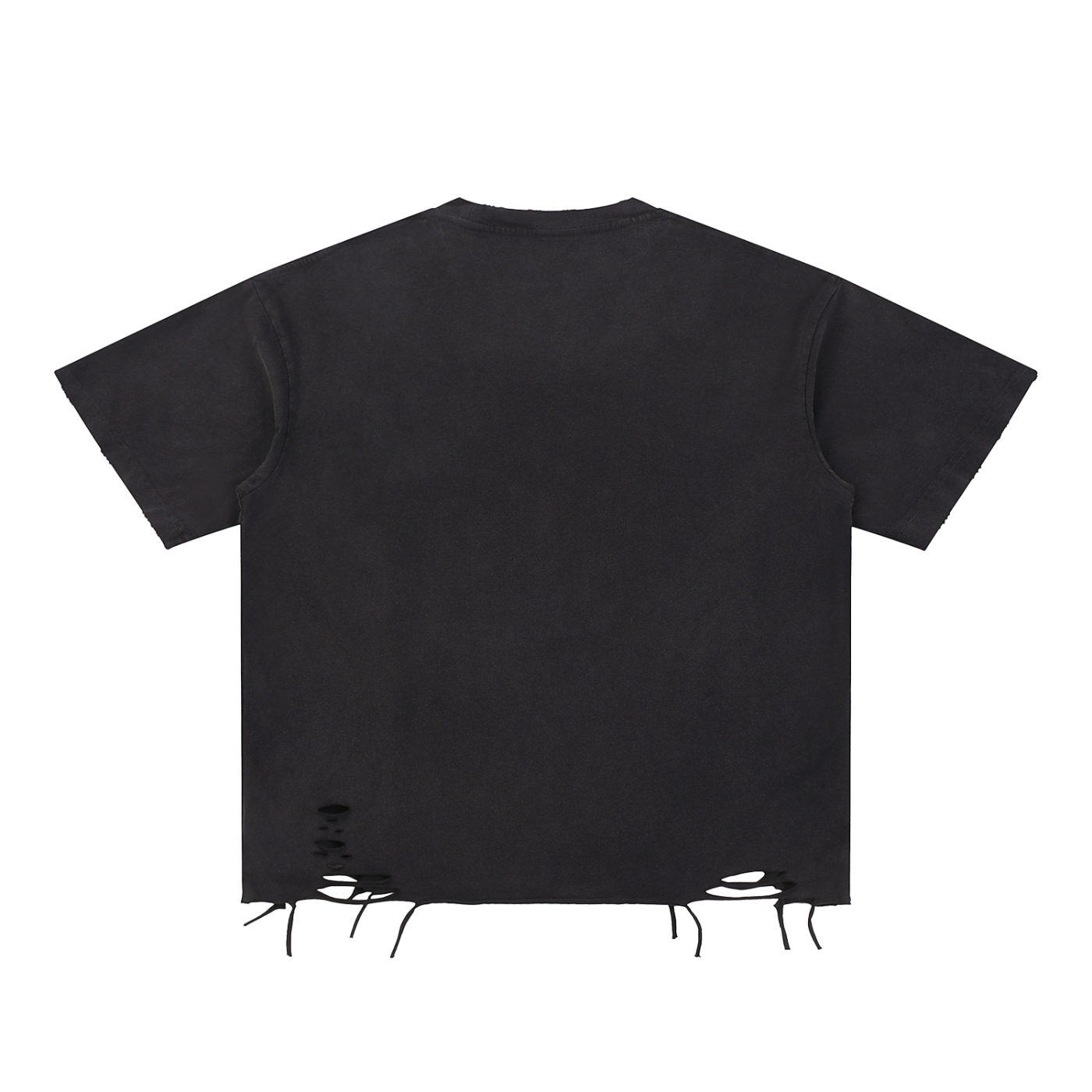 ESSNTIAL ELEMNTS Unisex 270G Snow Washed Raw‑Hem Tee
