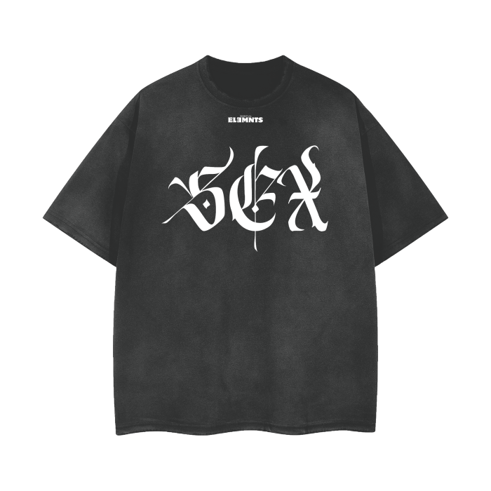 ESSNTIAL ELEMNTS Vintage Wash Frayed Unisex Tee