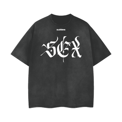 ESSNTIAL ELEMNTS Vintage Wash Frayed Unisex Tee