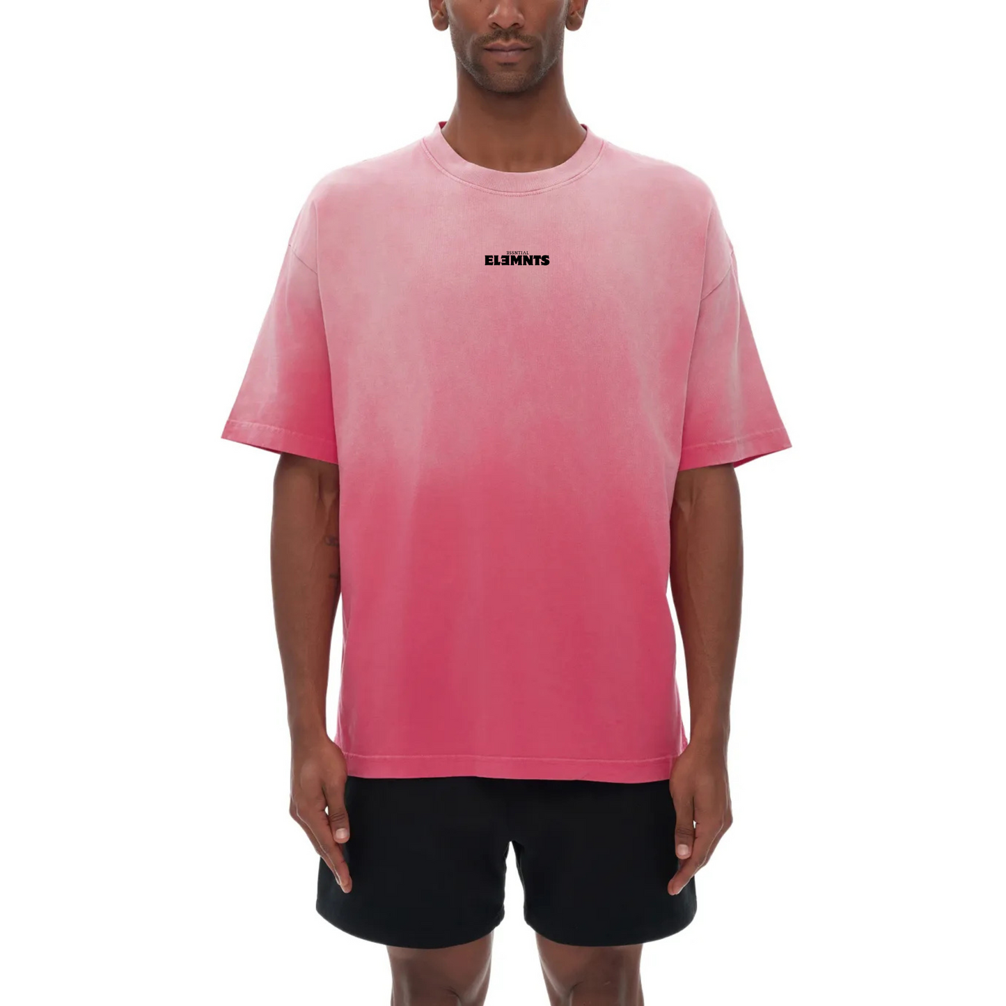 ESSNTIAL ELEMNTS Unisex Classic Wash Fade Gradient Tee