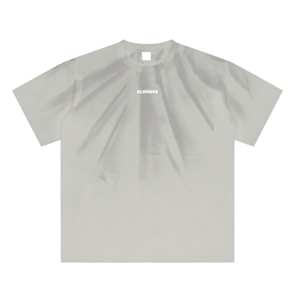 ESSNTIAL ELEMNTS Unisex 250G Hand-Scrunched Faded Tee