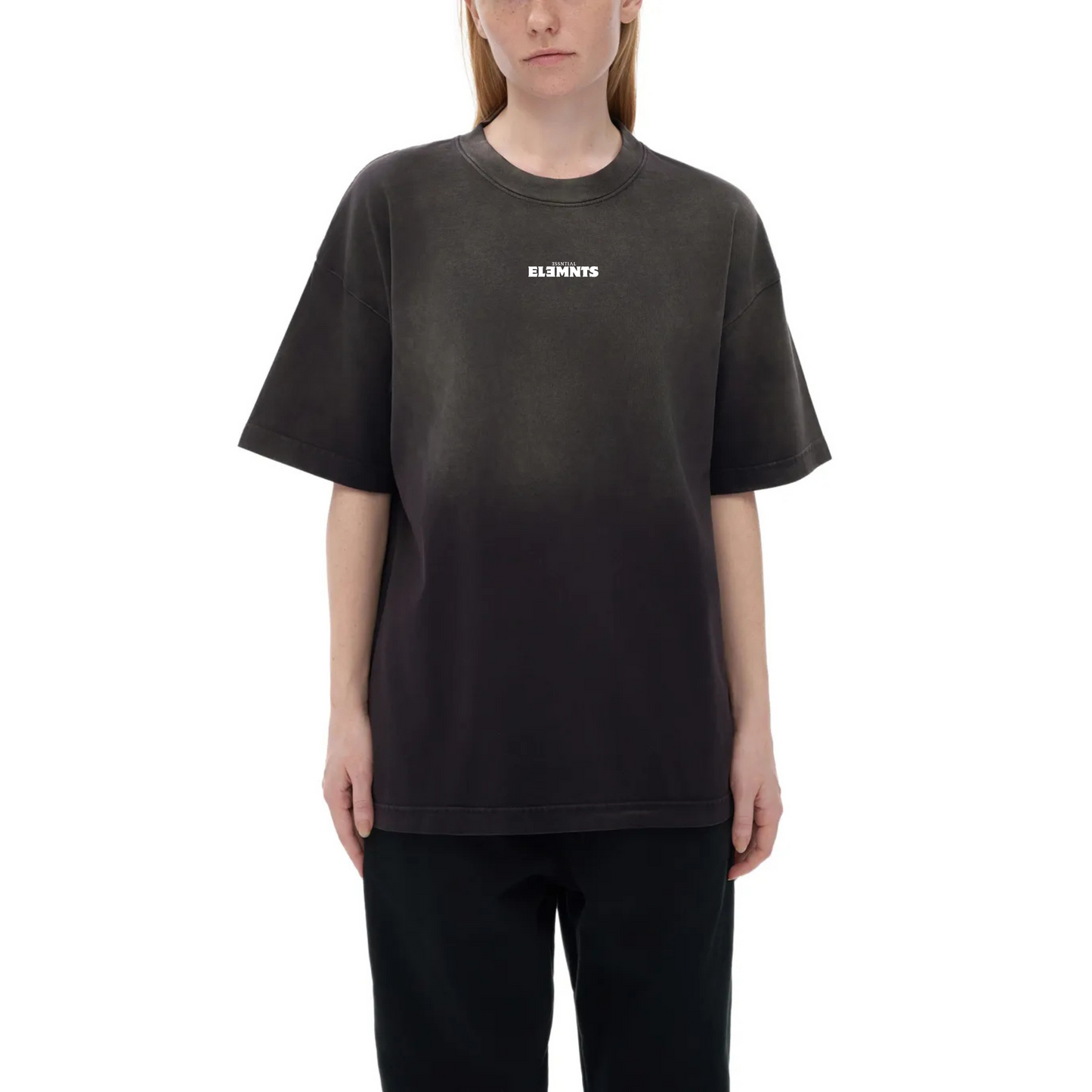 ESSNTIAL ELEMNTS Unisex Classic Wash Fade Gradient Tee