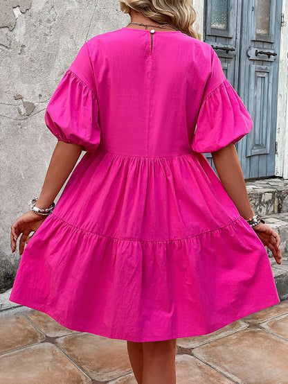 Round Neck Half Sleeve Dress