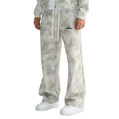 ESSNTIAL ELEMNTS Unisex Dirty Washed Fleece Sweatpants