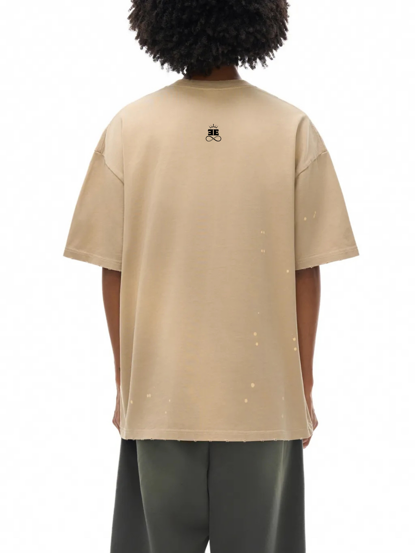 ESSNTIAL ELEMNTS Unisex 250G Paint Splatter Faded Tee
