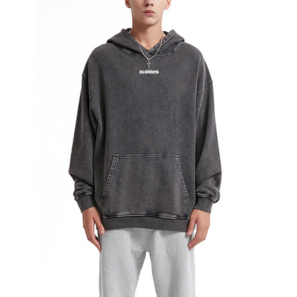 ESSNTIAL ELEMNTS Unisex 420G OS Acid Wash Hoodie
