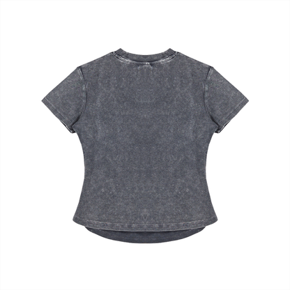 ESSNTIAL ELEMNTS Women's 280G VT Wash Bodycon Tee