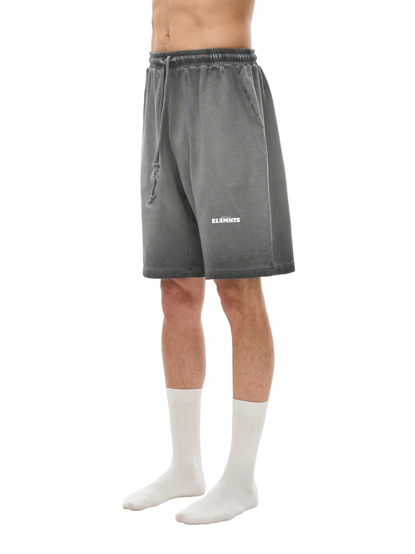 ESSNTIAL ELEMNTS Unisex 350G Reverse Dyed Sweatshorts