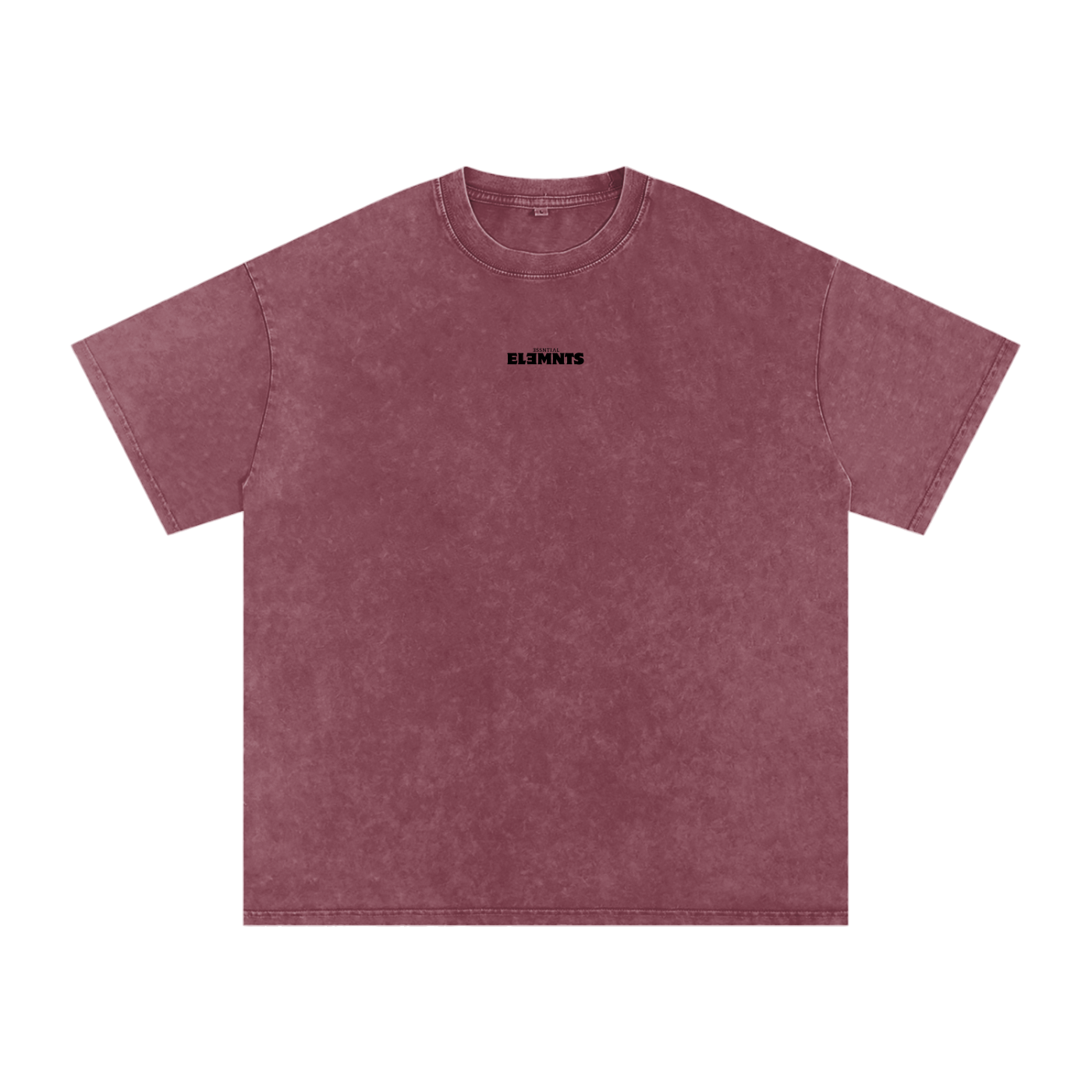 ESSNTIAL ELEMNTS Unisex 250G Acid Wash Oversize Tee