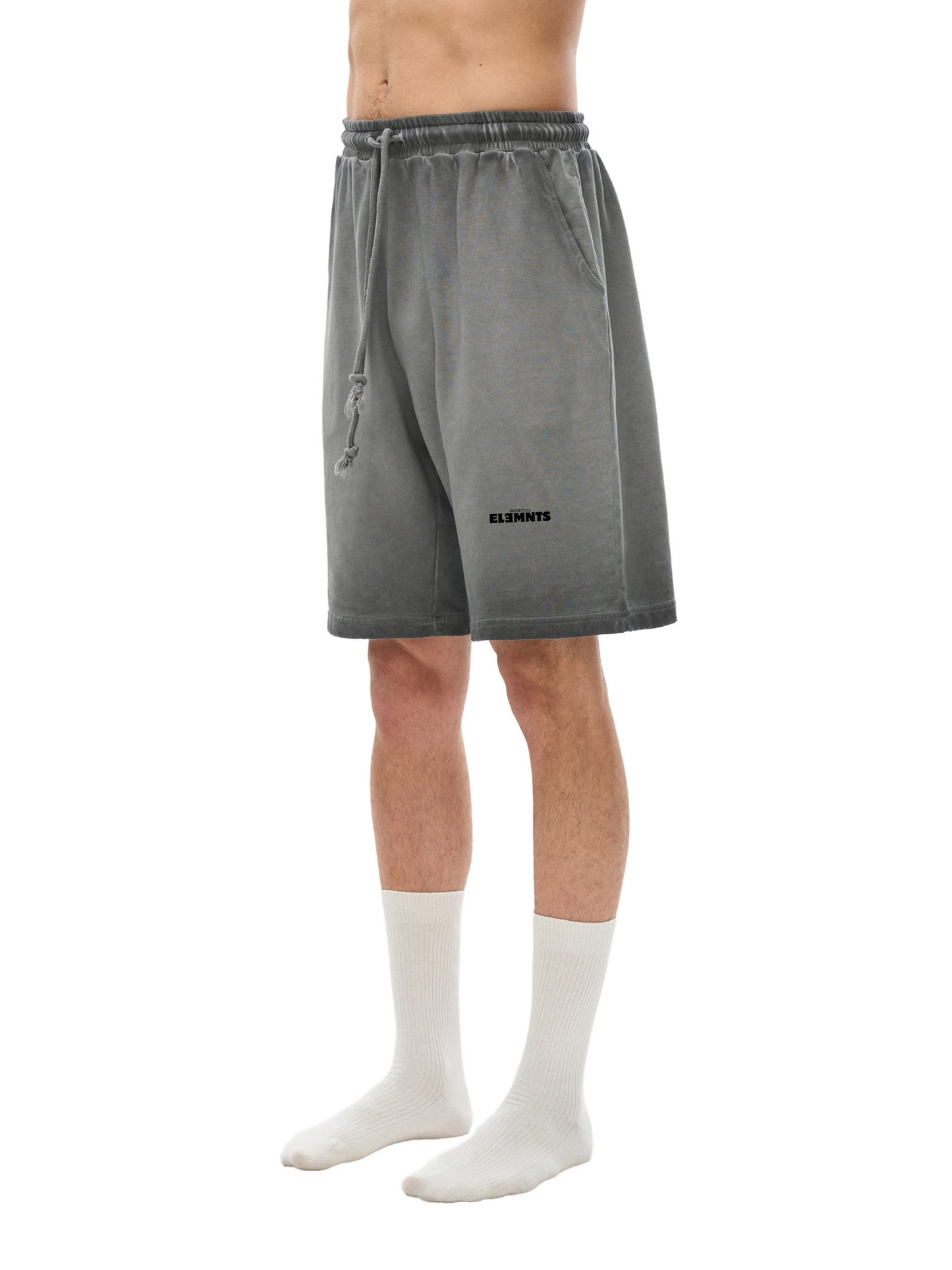 ESSNTIAL ELEMNTS Unisex 350G Reverse Dyed Sweatshorts