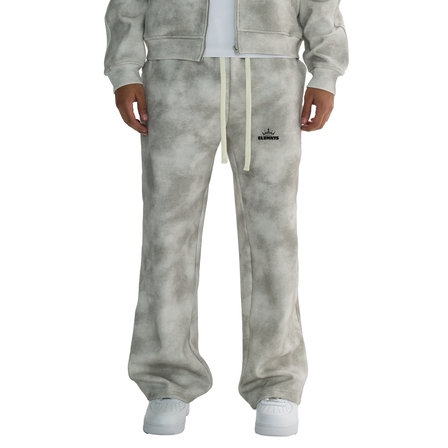 ESSNTIAL ELEMNTS Unisex Dirty Washed Fleece Sweatpants