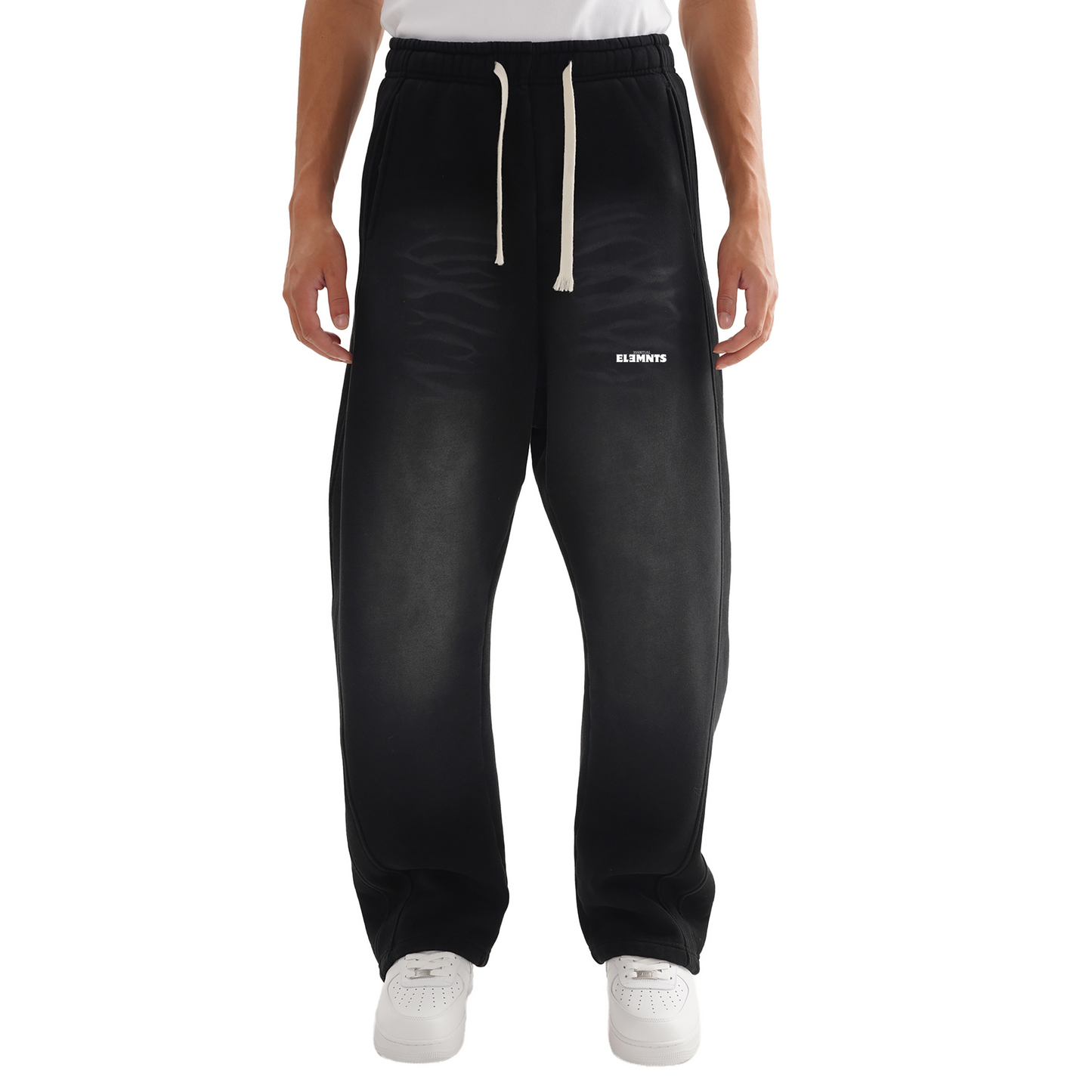 ESSNTIAL ELEMNTS Unisex Faded Curved Blade Sweatpants