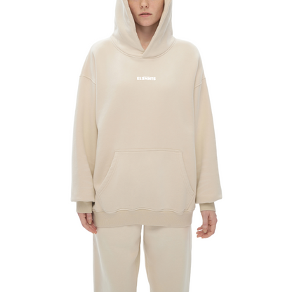 ESSNTIAL ELEMNTS Unisex 375G Faded Wash Fleece Hoodie