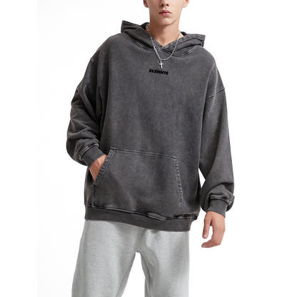 ESSNTIAL ELEMNTS Unisex 420G OS Acid Wash Hoodie
