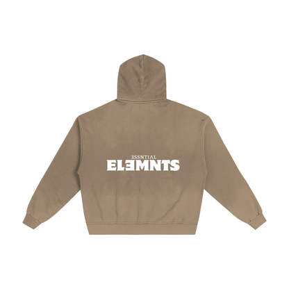 ESSNTIAL ELEMNTS Unisex 420G Frayed Washed Hoodie