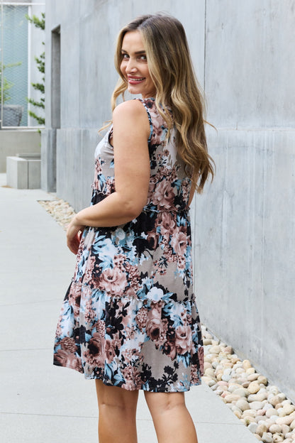 Heimish Fell in Love Full Size Floral Sleeveless Dress