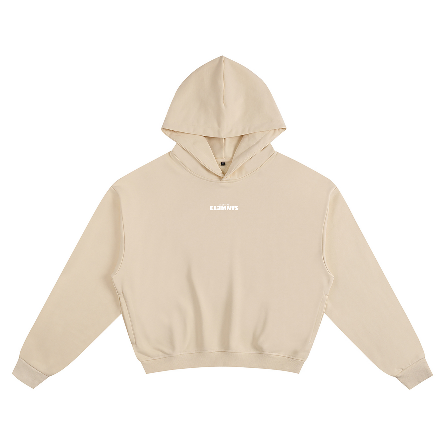 ESSNTIAL ELEMNTS Unisex 400G Solid Color Boxy Hoodie