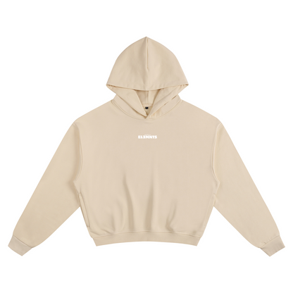 ESSNTIAL ELEMNTS Unisex 400G Solid Color Boxy Hoodie