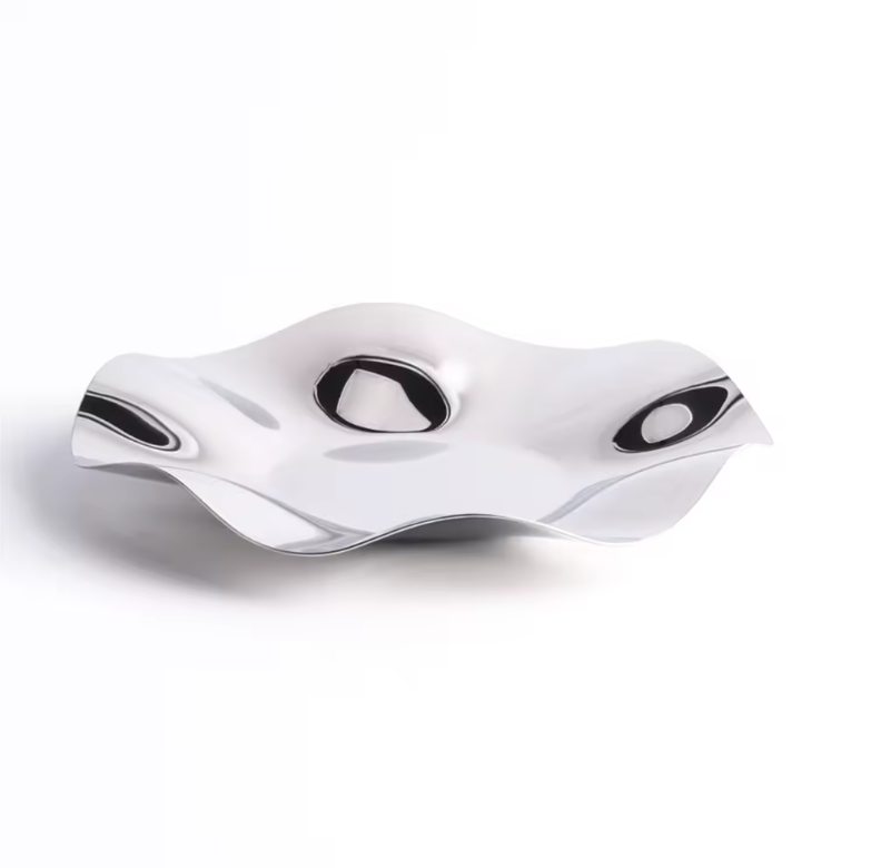 Elegant Wave Fruit Serving Décor Bowl